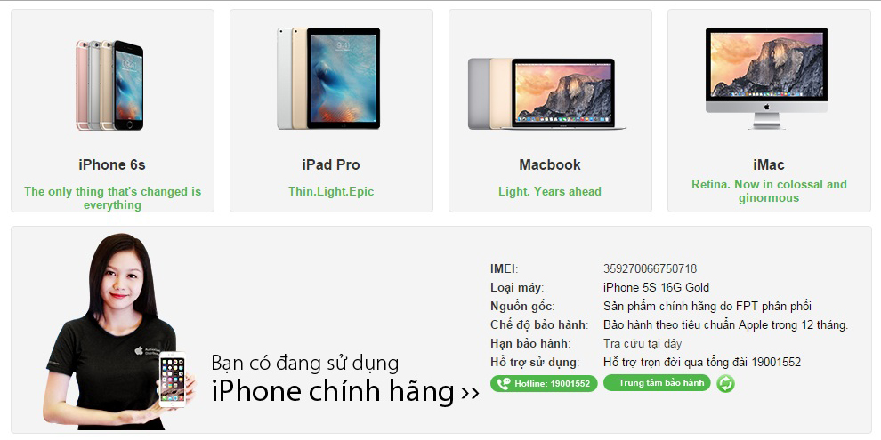 iPhone chinh hang CellphoneS