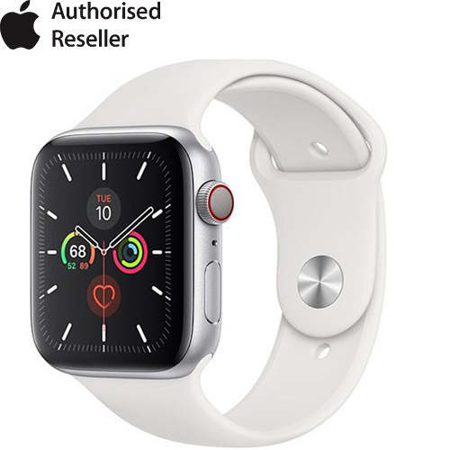Apple Watch Series 5 44mm (4G) Viền Thép Dây Cao Su Chính Hãng | Giá rẻ