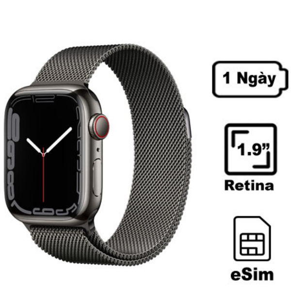 So sánh Apple Watch Series 7 45mm (GPS) Viền thép dây thép | Chính hãng ...