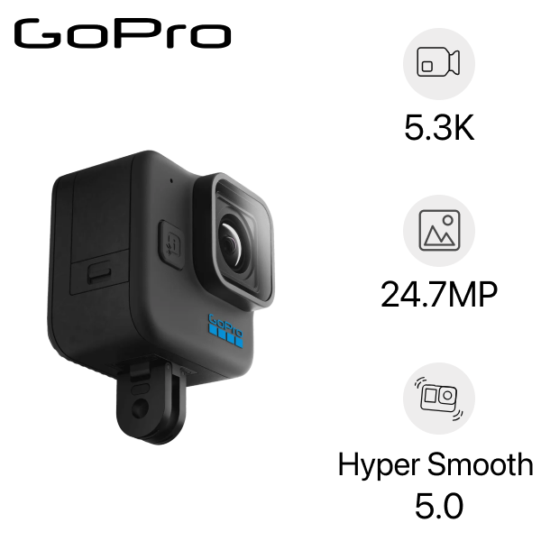 So sánh Camera GoPro Hero 11 Mini và Phụ kiện gắn Camera trên mũ bảo