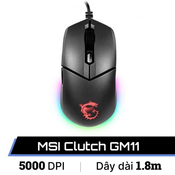 So sánh Chuột có dây Gaming MSI Clutch GM11 và Chuột không dây Logitech