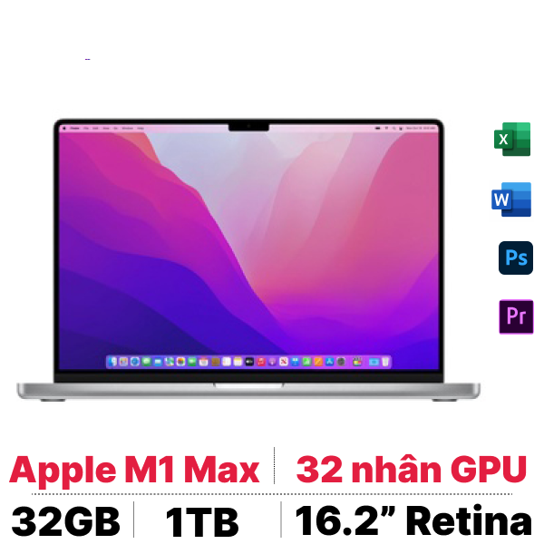 So sánh Macbook Pro 16 M1 Max 10 CPU - 32 GPU 32GB 1TB 2021 - Cũ Trầy Xước