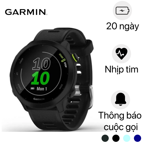 So sánh Đồng hồ thông minh Garmin Forerunner 55 và Đồng hồ thông minh ...