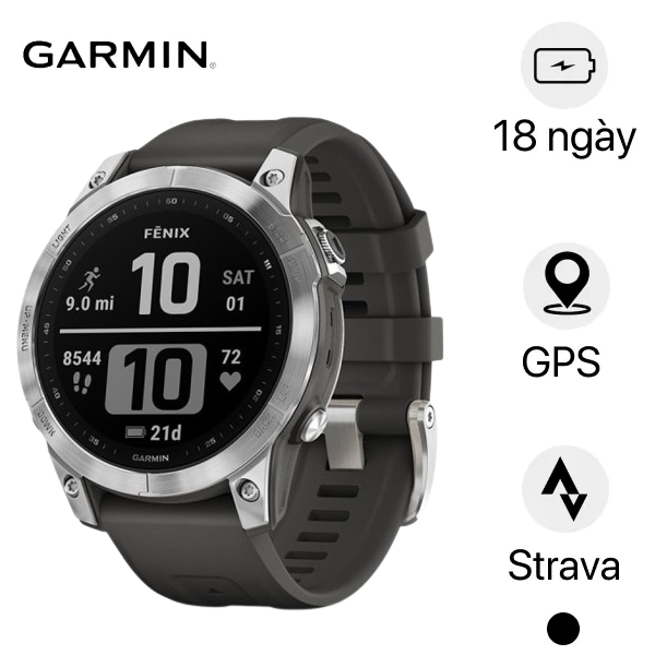So sánh Đồng hồ thông minh Garmin Fenix 7 và Apple Watch Series 8 45mm ...