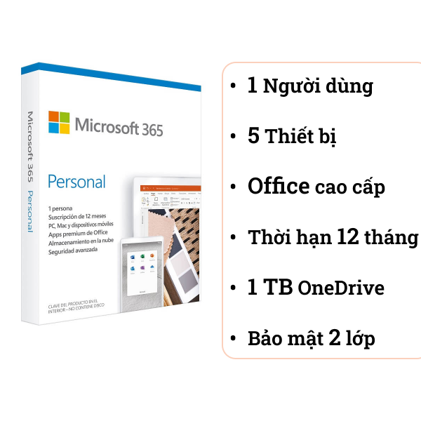 So sánh Phần mềm Microsoft Office 365 Personal - Key Online và Phần mềm Microsoft  Office 365 Personal - Key Online