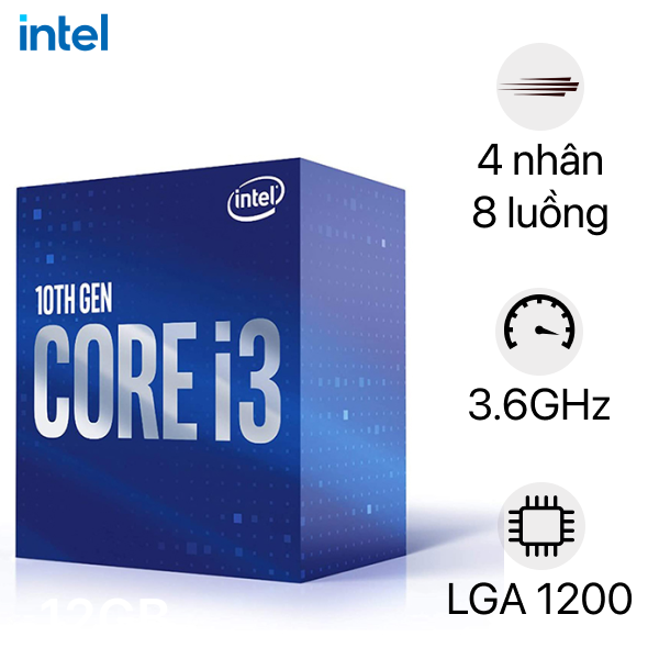 So sánh CPU Intel Core i3 10100F và CPU Intel Core i3 10105F