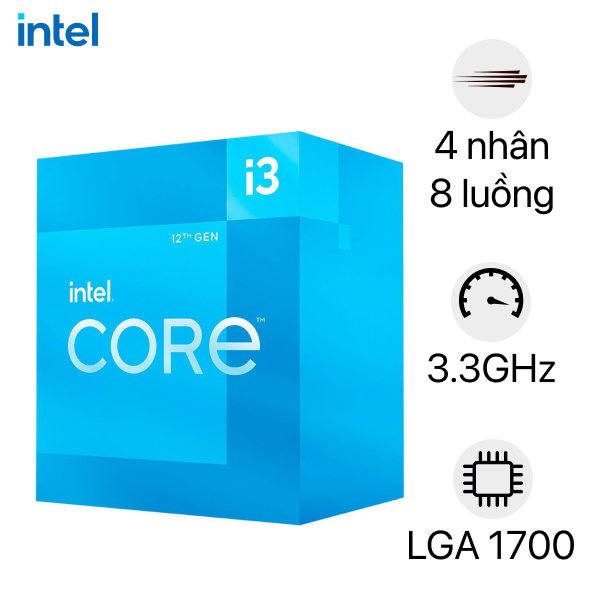 So sánh CPU Intel Core i3 12100F và CPU Intel Core i3 12100F