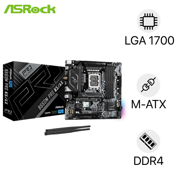 So sánh Mainboard ASRock B660M Pro RS/AX và Mainboard ASRock B660M ...