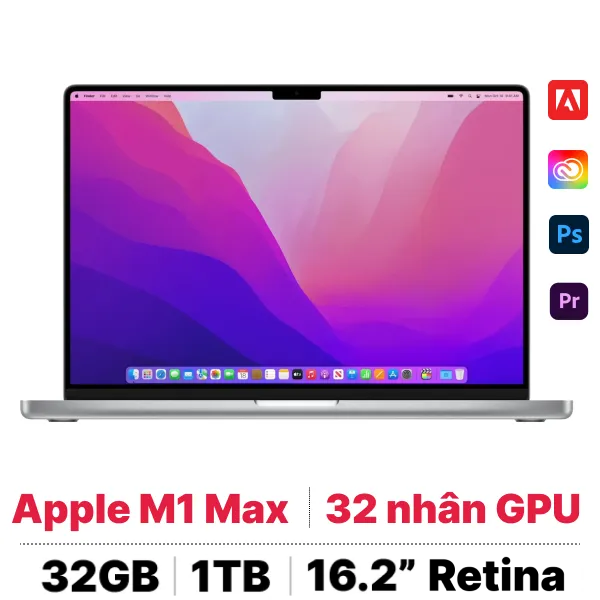 So sánh MacBook Pro 16 inch M1 Max 10 CPU - 32 GPU 32GB 1TB 2021 ...
