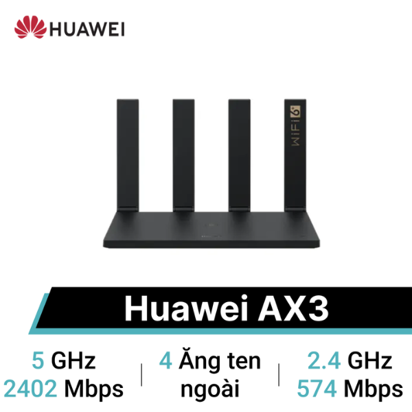 So sánh Router Wifi Huawei AX3 Quad Core tốc độ 3000MBPS Wifi 6 Plus