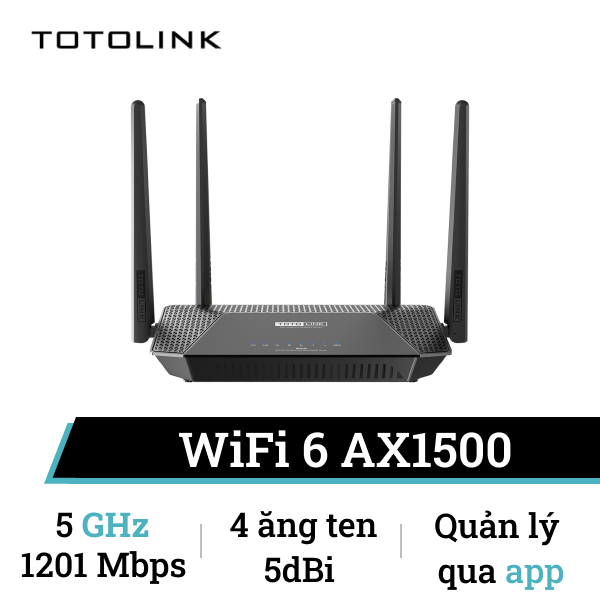 So sánh Router WiFi 6 Totolink X2000R V2 Gigabit băng tần kép AX1500 và ...