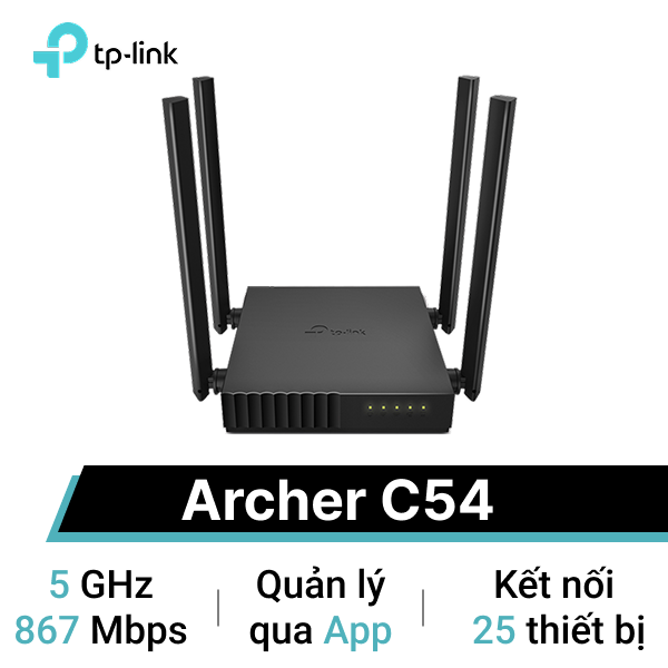 So sánh Router Wifi TP-Link Archer C54 băng tần kép AC1200 và Router ...