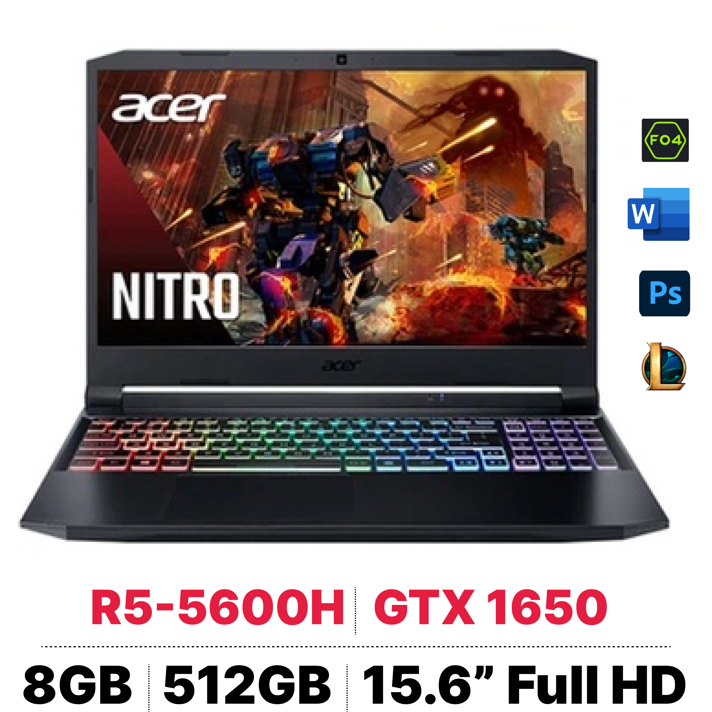 So S Nh Laptop Gaming Acer Nitro An R Ev