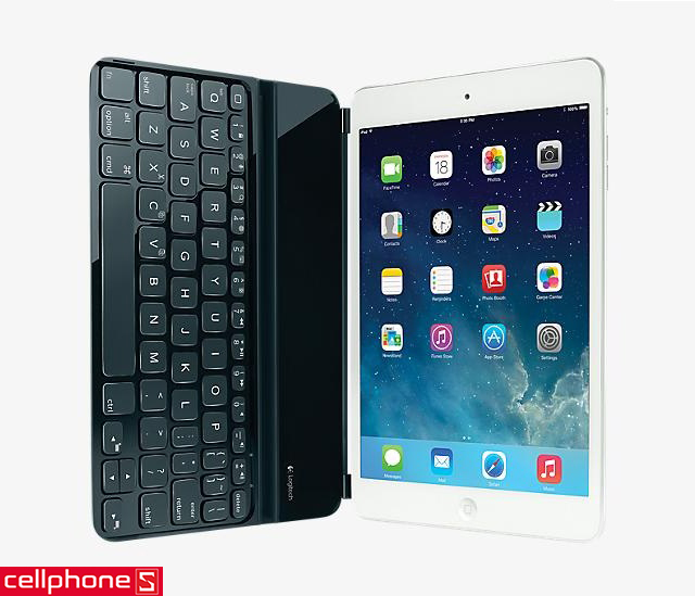 Logitech Ultrathin Keyboard Cover den cho iPad Mini