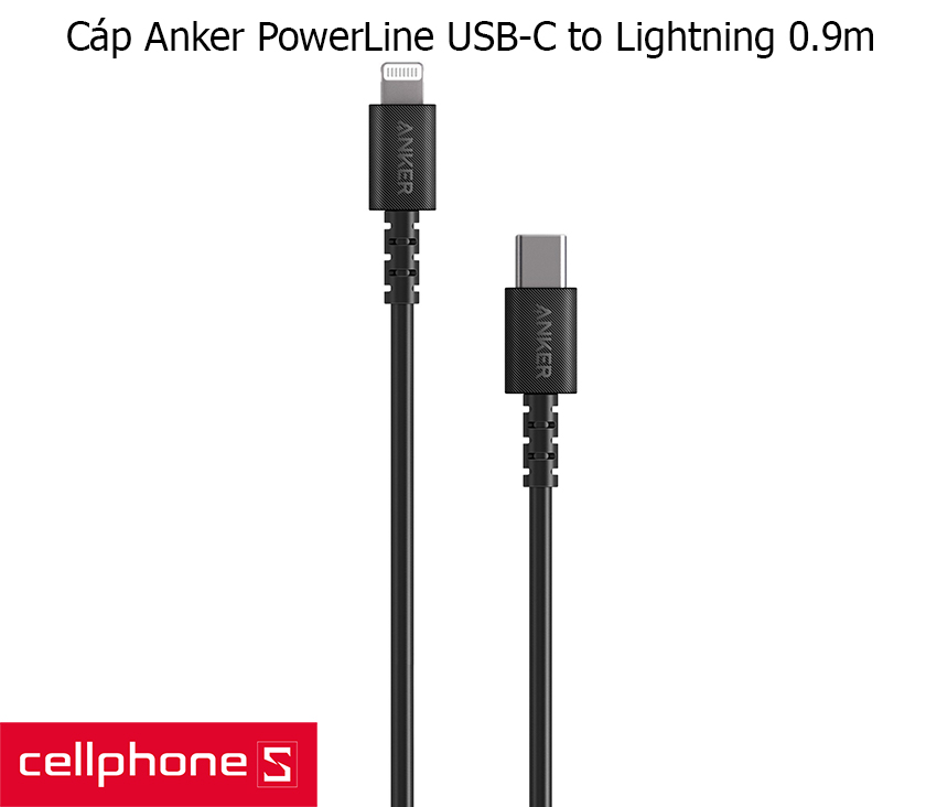Cáp PowerLine USB-C to Lightning 0.9m