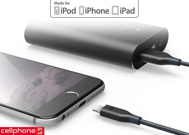 Cáp Anker PowerLine Lightning 0.9 m