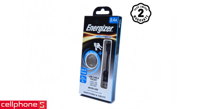 Cáp Energizer Micro USB 8 cm C21UBMCA