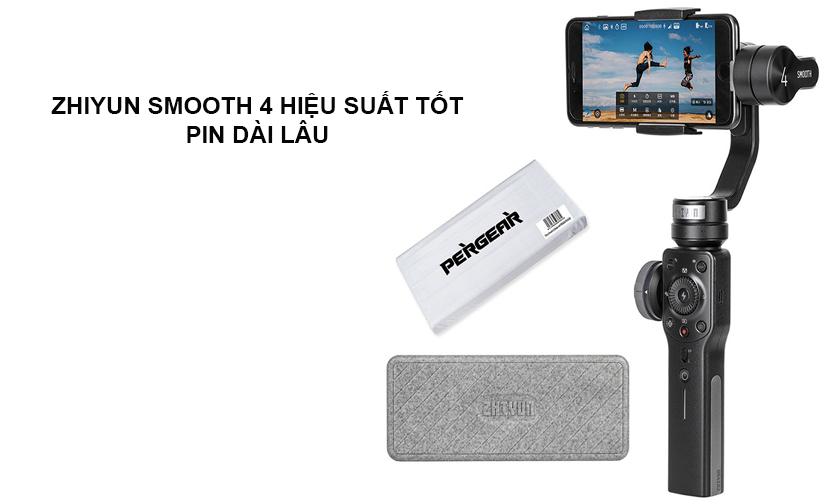 Tay cầm chống rung Zhiyun Smooth 4 - Giá Rẻ. BH 1 năm