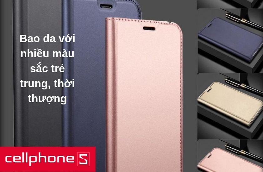 Flip Cover sẽ làm tăng vẻ sang trọng, thời thượng khi bạn sử dụng điện thoại, có nhiều màu sắc cho bạn chọn lựa