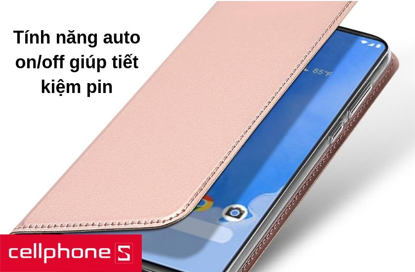 Tính năng auto on/off vẫn được tích hợp vào bao da Flip Cover