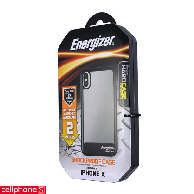 Ốp lưng cho iPhone X - Energizer Hard Case Professional ENCOSPIP8BK
