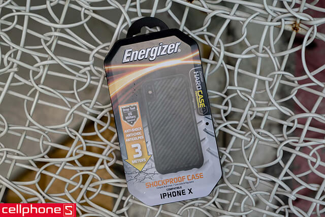 Ốp lưng cho iPhone X - Energizer Hard Case Professional ENCOUL3MIP8CB