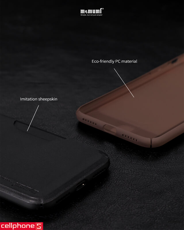 Ốp lưng cho iPhone X - Memumi Leather Card Pocket