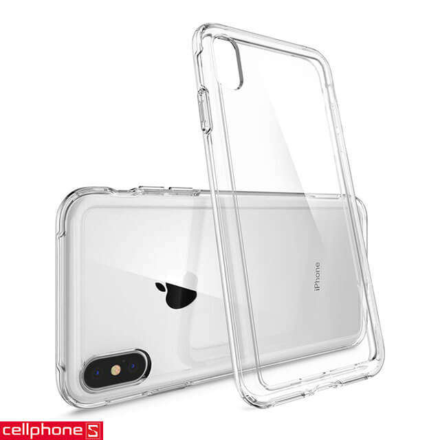 Ốp lưng cho iPhone XS - Spigen Case Crystal Hybrid