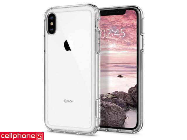 Ốp lưng cho iPhone XS - Spigen Case Crystal Hybrid