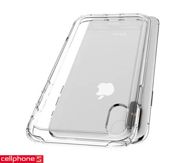 Ốp lưng cho iPhone XS - Spigen Case Crystal Hybrid