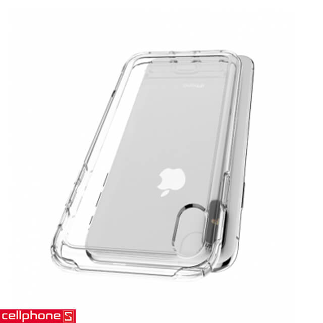 Ốp lưng cho iPhone XS Max - Spigen Case Crystal Hybrid