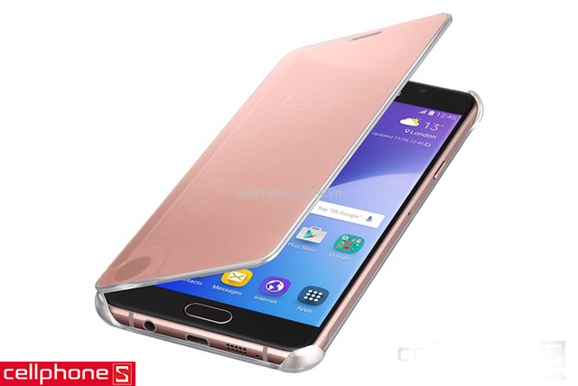 Bao da cho Galaxy A7 (2016) - Samsung Clear View Cover