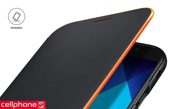 Bao da cho Galaxy A7 (2017) - Samsung Neon Flip Cover