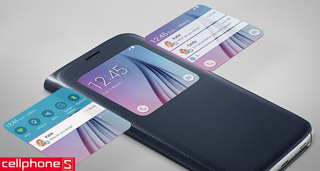 Bao da cho Galaxy S6 - Samsung S View Cover