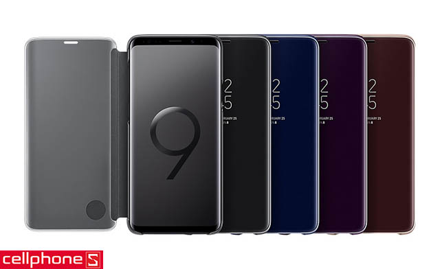 Bao da cho Galaxy S9+ - Samsung Clear View Standing Cover EF-ZG965