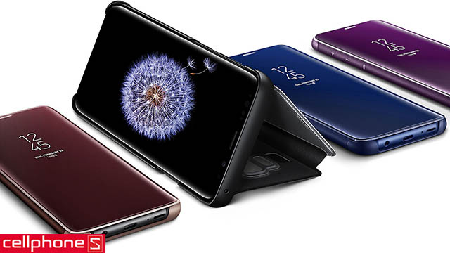 Bao da cho Galaxy S9+ - Samsung Clear View Standing Cover EF-ZG965