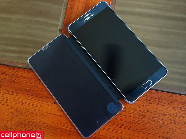 Bao da cho Galaxy Note 5 - Samsung Clear View Flip Cover