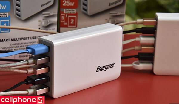 Sạc Energizer Classic Smart Multiport 5 USB Charger