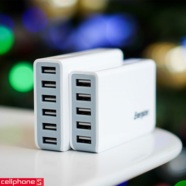 Sạc Energizer Hightech Smart Multiport 6 USB Charger USA6EEUHWH5