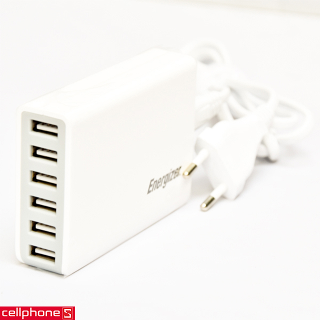 Sạc Energizer Hightech Smart Multiport 6 USB Charger USA6EEUHWH5