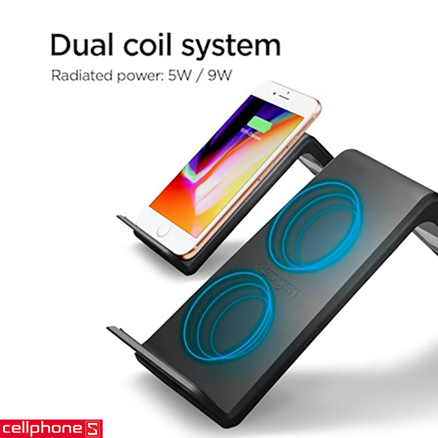 Đế sạc không dây Spigen F303W Wireless Fast Charger