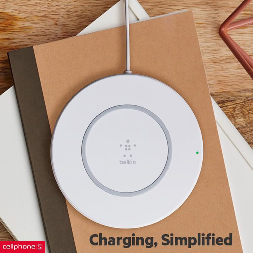 thumbnail image 2 of Belkin BoostUp Special Edition 7.5W Wireless Charger - IPhone Optimized, White, Open Box 2 of 6