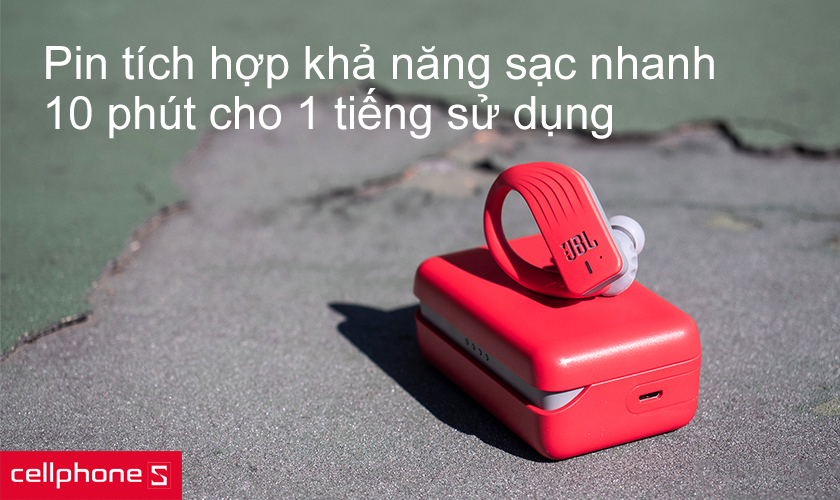 Pin tích hợp khả năng sạc nhanh 10 phút cho 1 tiếng sử dụng