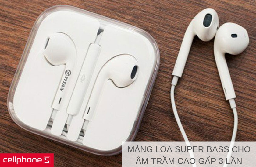 Âm thanh mạnh mẽ với màng loa Super Bass