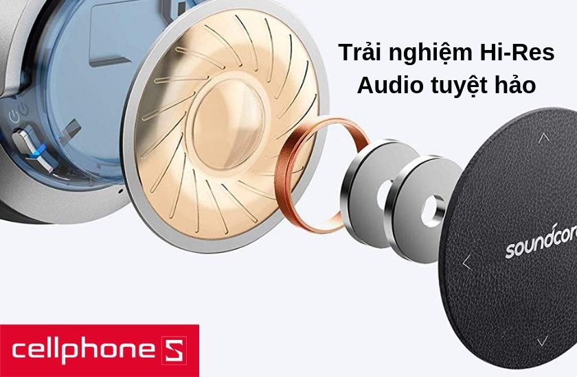 Khả năng loại bỏ tiếng ồn tuyệt đối cho bạn tận hưởng âm nhạc thuần khiết Hi-Res