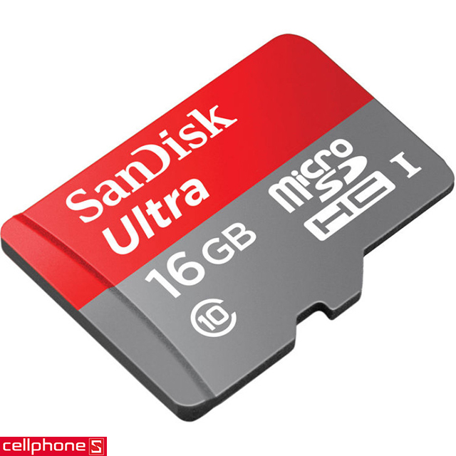Thẻ nhớ SanDisk Ultra microSDHC UHS-I 16GB