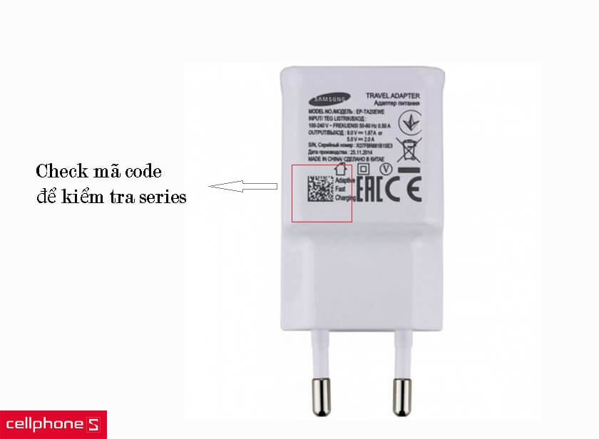 Cách nhận biết sạc nhanh chính hãng SamSung TA20EW