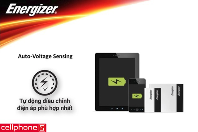 Pin dự phòng Energizer 10000 mAh Luxury Leather UE10009