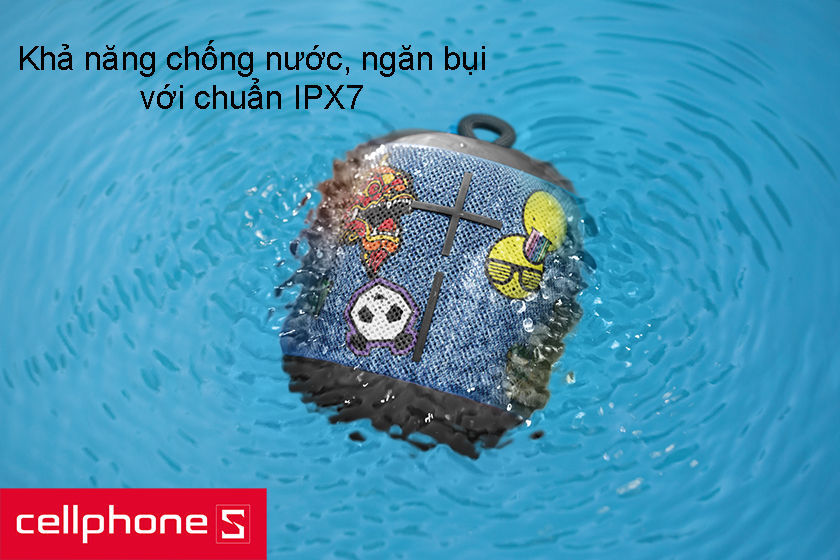 Wonderboom Freestyle được thiết kế đặc biệt theo chuẩn IPX7 