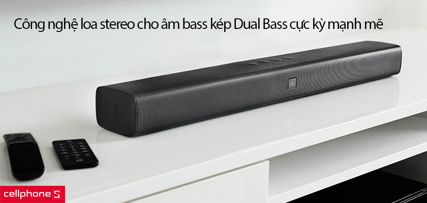 Công nghệ loa stereo cho âm bass kép Dual Bass cực kỳ mạnh mẽ